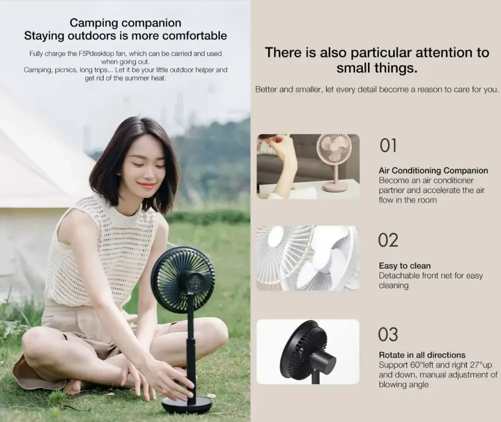 Xiaomi Solove F5P Portable Desktop Fan (F5 PRO)