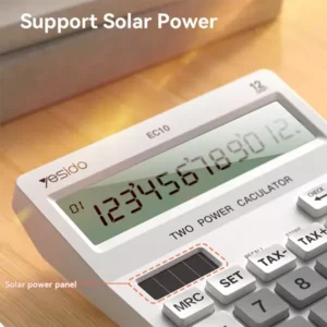 Yesido EC10 Dual Power Source LCD Display Desk Calculator - Image 3