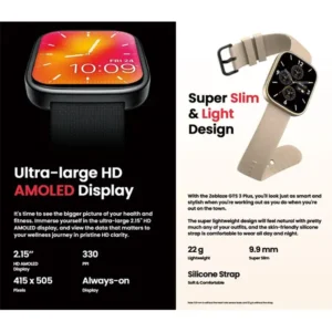 Zeblaze GTS 3 Plus AMOLED Calling Smart Watch