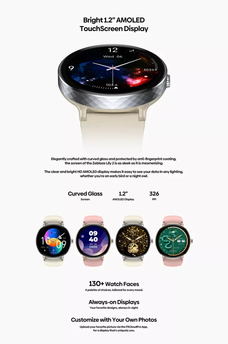 Zeblaze Lily 2 AMOLED Calling Smart Watch