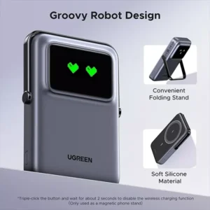 UGREEN PB572 20W 10000mAh UNO Magnetic Wireless Power Bank - Image 6