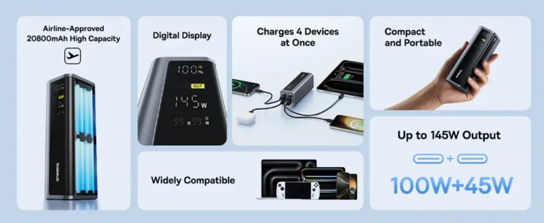 Baseus EnerGeek GP12 Power Bank 145W 20800mAh