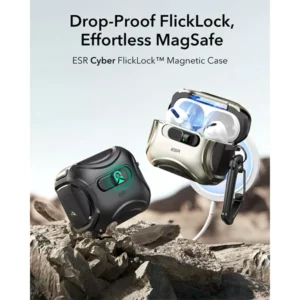 ESR AirPods Pro 3 Cyber FlickLock Magnetic Case - Image 6