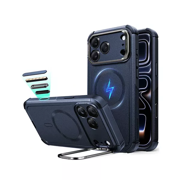 ESR iPhone 17 Pro iPhone 17 Pro Max Cyber Tough Magnetic Case (Camera Control, Stash Stand)