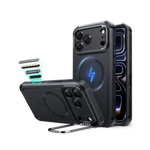 ESR iPhone 17 Pro iPhone 17 Pro Max Cyber Tough Magnetic Case (Camera Control, Stash Stand)