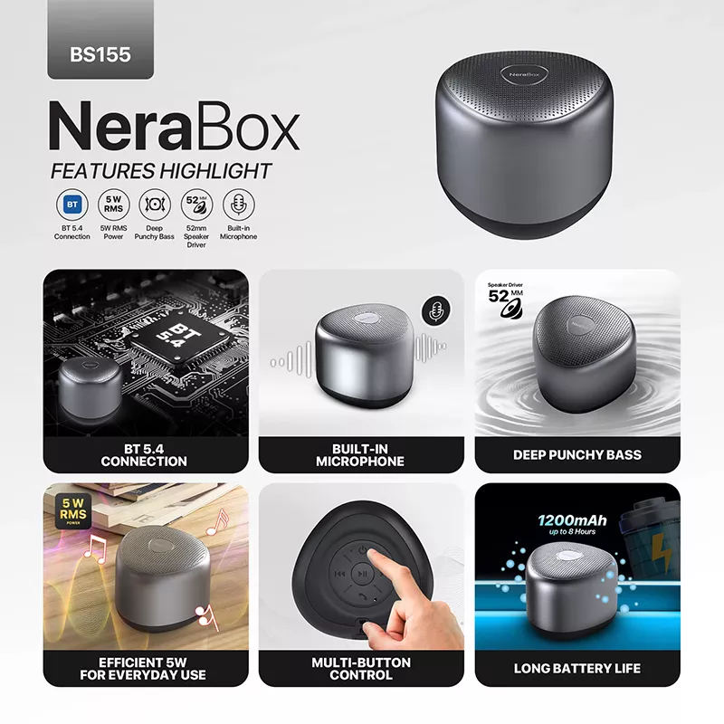 FANTECH BS155 NeraBox 5W Mini Bluetooth Speaker
