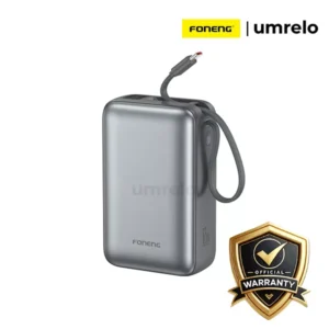 FONENG PX128 30000mAh 65W Power Bank with built-in Type-C Cables