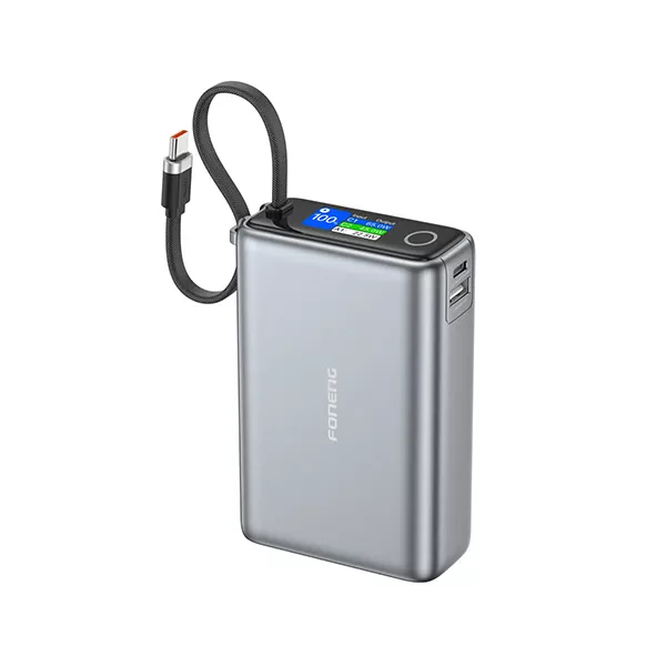 FONENG PX132 20000mAh 65W TFT Color Screen Display Power Bank