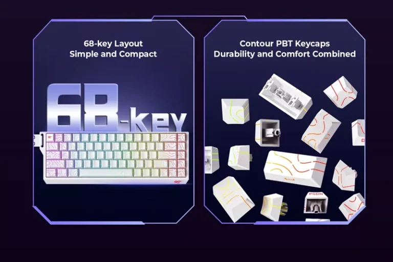HAVIT KB922L Contour RGB Backlit Mechanical Keyboard