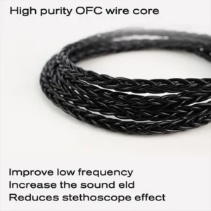 JCALLY JC08S 8-Core Oxygen free Copper Upgrade Cable With Mic