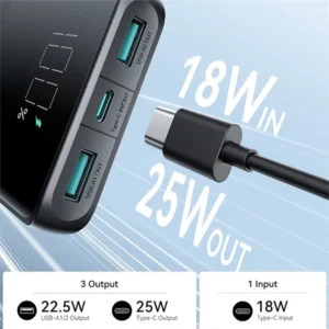 Joyroom JR-PBF20 10000mAh 25W Fast Charging Power Bank