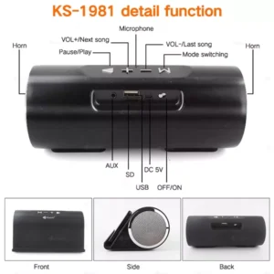 KISONLI KS-1981 Mini Portable Mobile Stand Speaker - Image 5