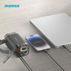 MOMAX iPower Stone Mini Clear Outdoor 40000mAh Power Station 100W Power Bank
