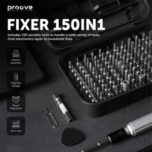 Proove Fixer 150-in-1 Screwdriver Repair Tool Kit Set