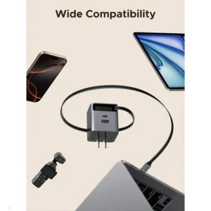 UGREEN 65824 65W GaN Charger with Retractable USB C Cable - Image 5