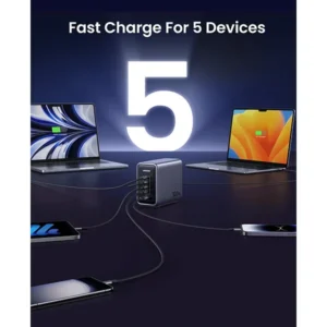 UGREEN CD333 Nexode 300W USB C GaN Charger-5 Ports Desktop Charger (90864)