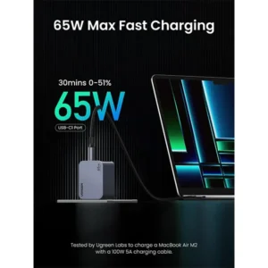UGREEN Nexode Pro 65W 3-Port GaN Fast Charger (25263)