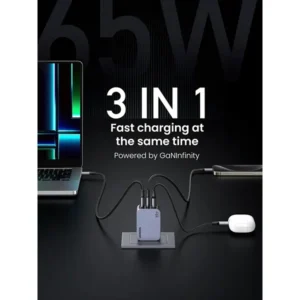 UGREEN Nexode Pro 65W 3-Port GaN Fast Charger (25263)