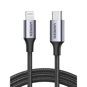 UGREEN US304 MFi Braided PD USB-C to Lightning Cable (2M)