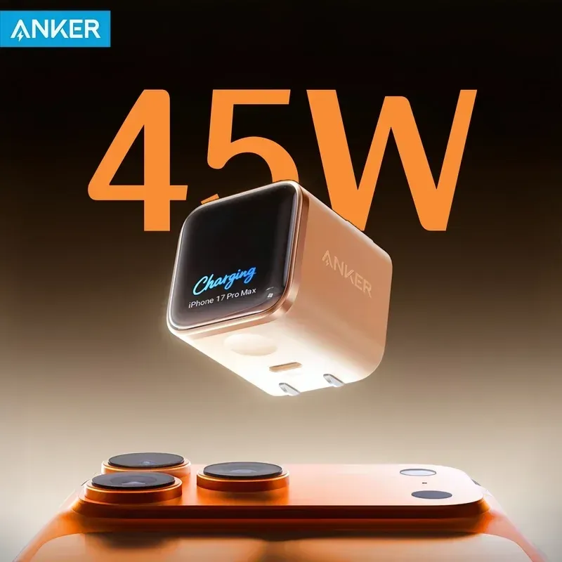 Gadgetoo Anker Nano 45W Gan Charger With Display (A121D) Anker Nano 45W Gan Charger With Display (A121D)