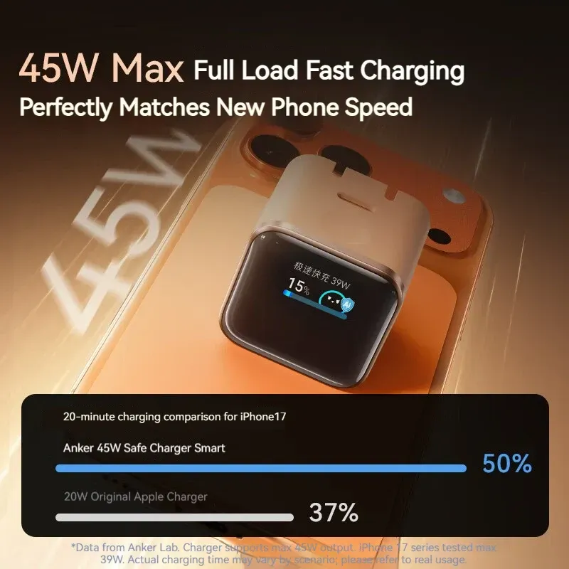 Gadgetoo Anker Nano 45W Gan Charger With Display (A121D) Anker Nano 45W Gan Charger With Display (A121D)