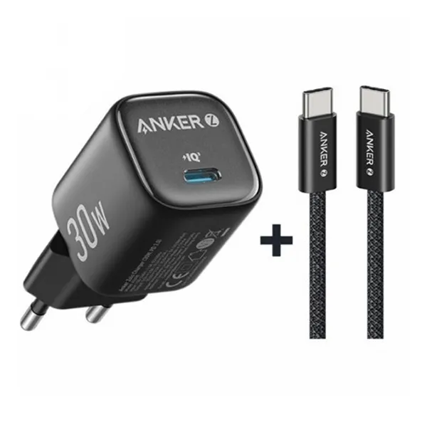 Anker Zolo 30W PD USB-C GaN Charger Combo (A2698/B2698)