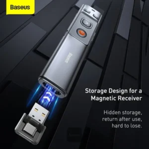 Baseus Rechargeable Orange Dot Wireless Presenter - Red Laser