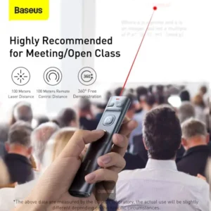 Baseus Rechargeable Orange Dot Wireless Presenter - Red Laser