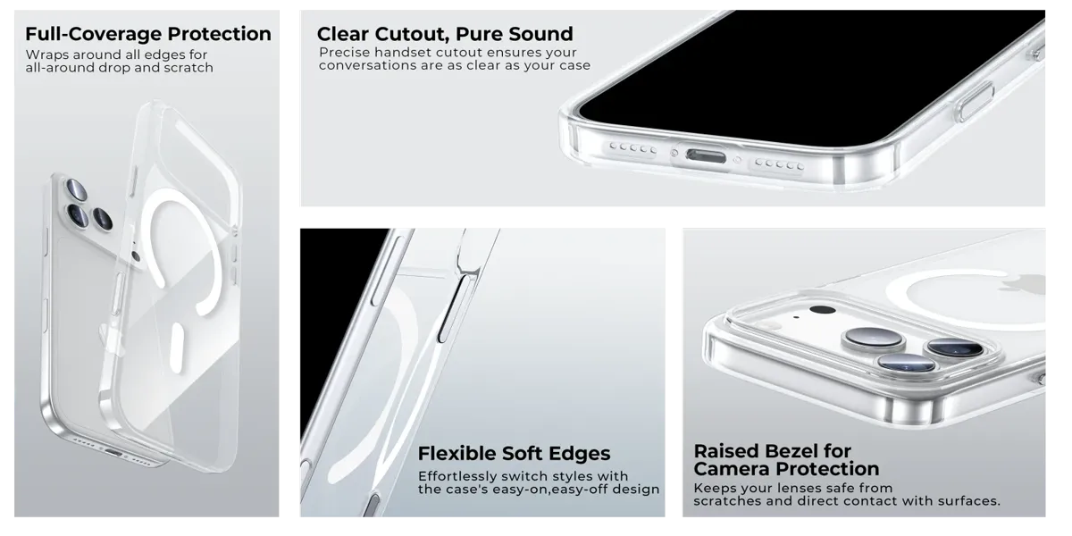 Benks Crystal Mag Phone Case for iPhone 17 Serise with Camera Control Button