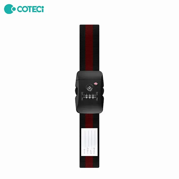 COTECi TR-004 Luggage Strap TSA Approved Suitcase Strap with Lock