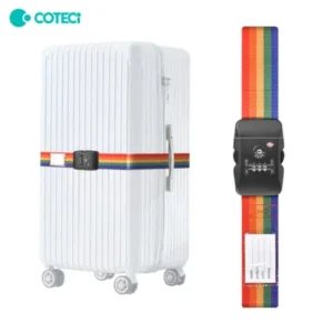 COTECi TR-004 Luggage Strap TSA Approved Suitcase Strap with Lock