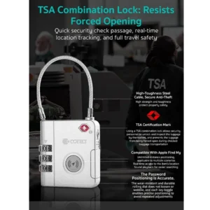 Coteci GPS Tracker Luggage Combination Lock
