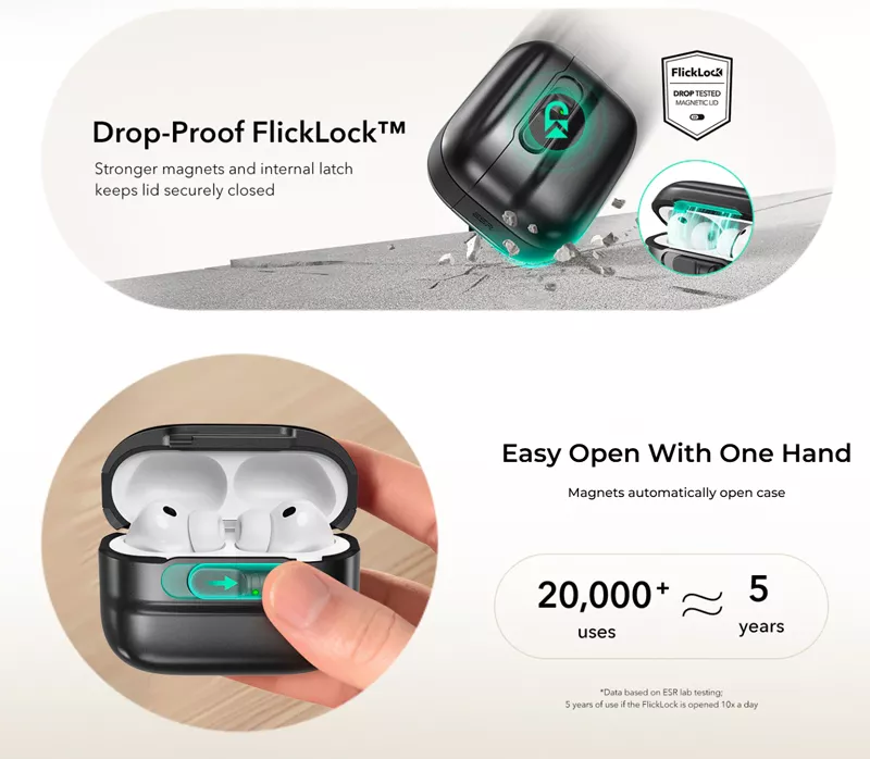 ESR AirPods Pro 3 Pulse FlickLock Magnetic Case