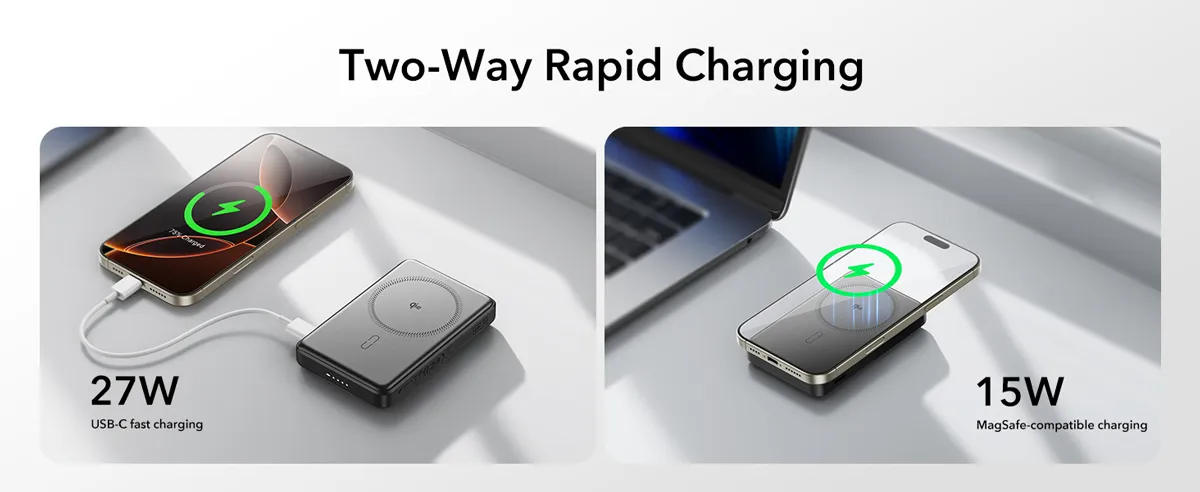 ESR Qi2 15W Magsafe Power Bank 10000mAh
