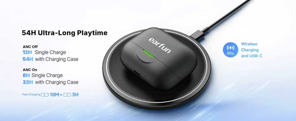 EarFun Air Pro 4+ Adaptive Hybrid ANC Earbuds