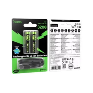 Hoco JA3 AA Rechargeable Lithium Battery (2PCS) - Image 3