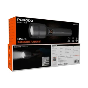 Porodo Lifestyle Lumalite 2500 60W Rechargeable LED Flashlight - Image 5
