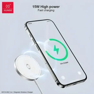 XUNDD XDCH-096 15W 3 in 1 Ultra-thin Magnetic Wireless Charger