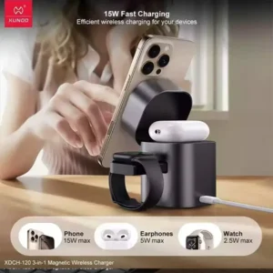 XUNDD XDCH-120 3 in 1 Magnetic Wireless Charger - Image 3