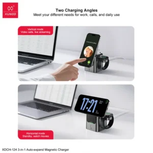 XUNDD XDCH-124 3-in-1 Magnetic Wireless Charger