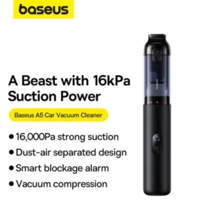 BASEUS A5 16000Pa Portable Cordless Car Vacuum Cleaner - Image 6