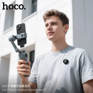 Hoco L21 Lightning ENC Wireless Microphone - Image 3