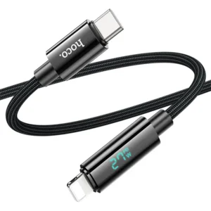 Hoco U125 27W PD Digital Display Type-C to Lightning Cable