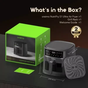 Oraimo NutriFry S1 Ultra 1500W 6L Air Fryer