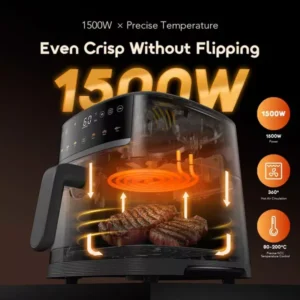 Oraimo NutriFry S1 Ultra 1500W 6L Air Fryer (OAF-521A) - Image 4