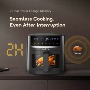 Oraimo NutriFry S1 Ultra 1500W 6L Air Fryer (OAF-521A) - Image 6