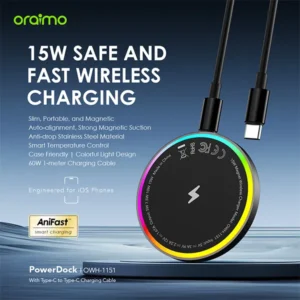 Oraimo PowerDock 15W Wireless Charging Pad