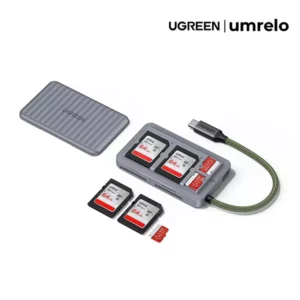UGREEN CM868 USB-C 3.0 SD TF Card Reader with 4 Card Storage Slots (55886)