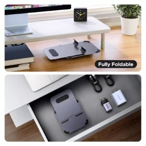 UGREEN LP894 Aluminum Alloy 360° Rotation Desktop Tablet Stand (45860) - Image 5