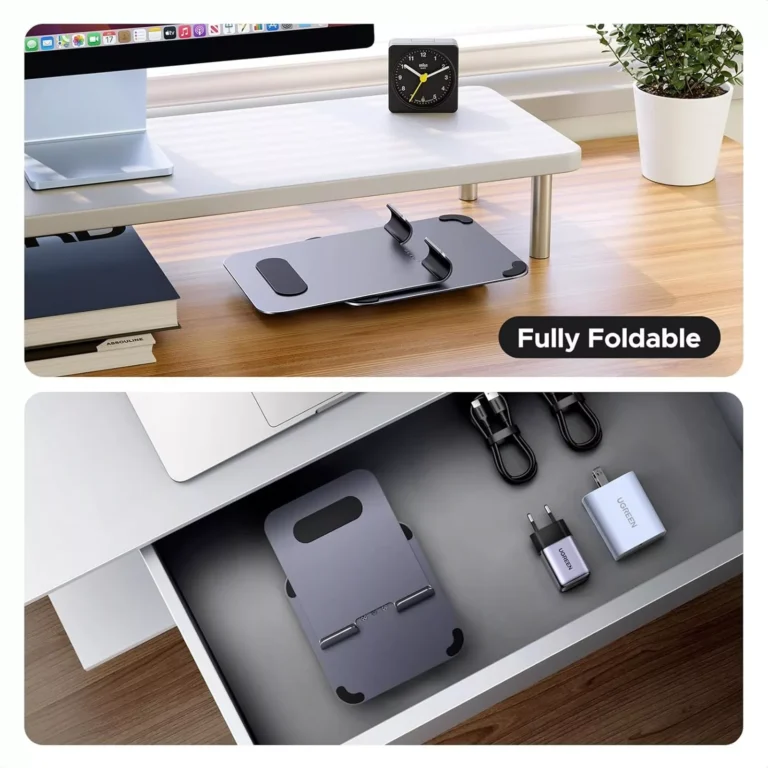 UGREEN LP894 Aluminum Alloy 360° Rotation Desktop Tablet Stand (45860) - Image 5